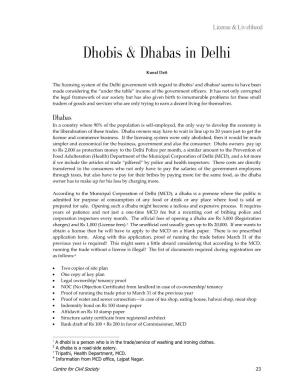 Dhobis & Dhabas in Delhi