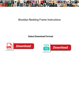 Brooklyn Bedding Frame Instructions