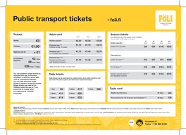 Public Transport Tickets › Foli.ﬁ