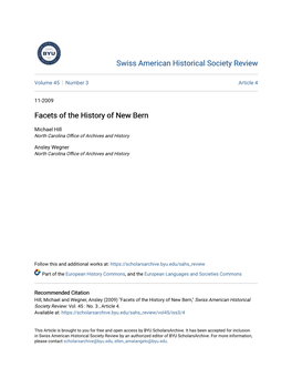 Facets of the History of New Bern