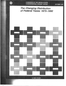 The Changing Distribution of Federal Taxes: 1975-1990