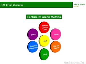 Lecture 2: Green Metrics