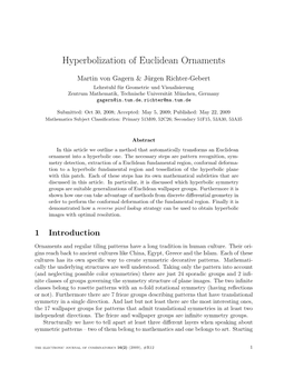 Hyperbolization of Euclidean Ornaments