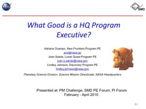 What Good Is a HQ Program Executive?