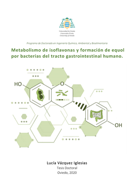 Metabolismo De Isoflavonas Y Formación De Equol Por Bacterias Del Tracto Gastrointestinal Humano