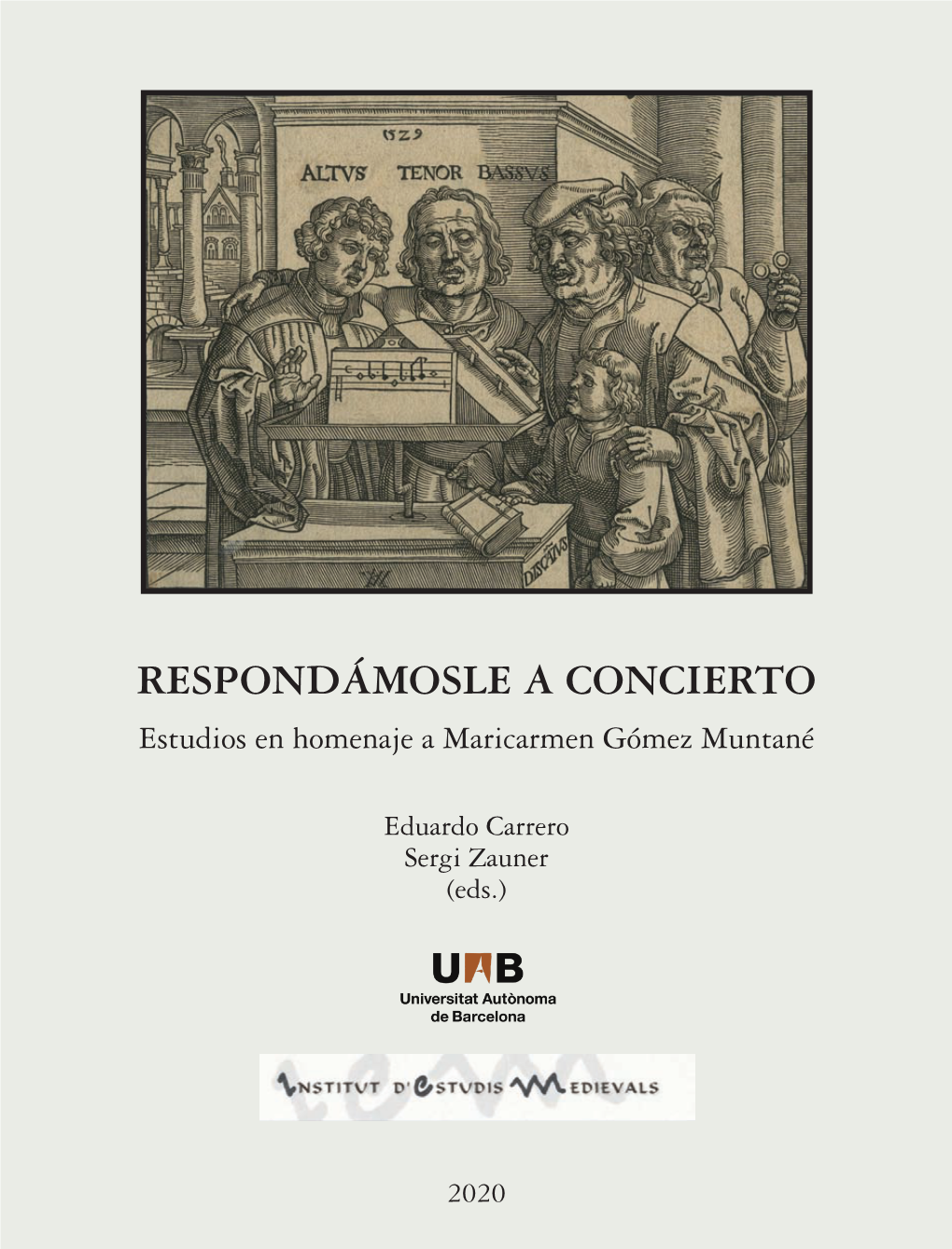 RESPONDÁMOSLE a CONCIERTO Nacional De Música Antigua, Entre Ellos Jordi Savall (Capella Reial De Catalunya, Hesperion XXI) Y Carles Magraner (Capella De Ministrers)