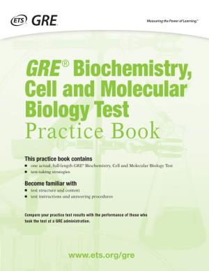 Gre Biochemistry Test Practice Book