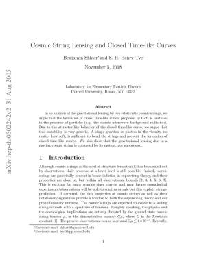 Cosmic String Lensing and Closed Time-Like Curves