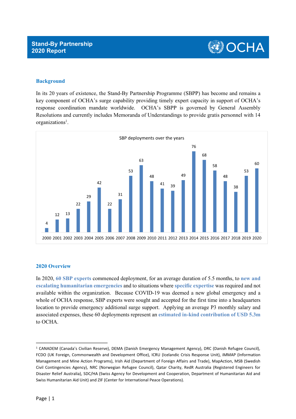 Stand-By Partnership 2020 Report