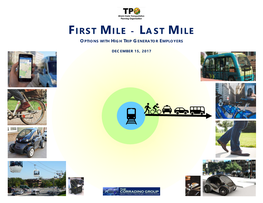First Mile – Last Mile Options with High Trip Generator Employers