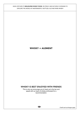 WA Whisky Menu 15-05-19