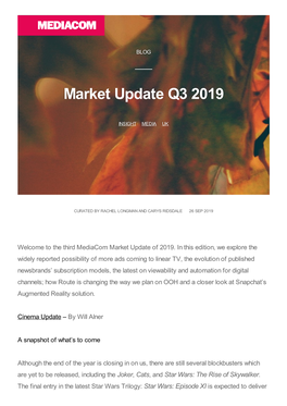 Market Update Q3 2019