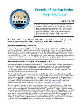 Friends of the San Pedro River Roundup