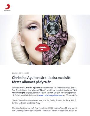 Christina Aguilera Är Tillbaka Med Sitt Första Albumet På Fyra År