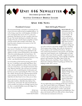 Unit 446 Newsletter December/January 2008