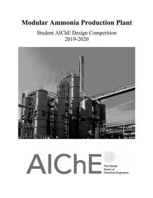 Modular Ammonia Production Plant