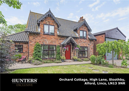 Orchard Cottage, High Lane, Sloothby, Alford, Lincs, LN13