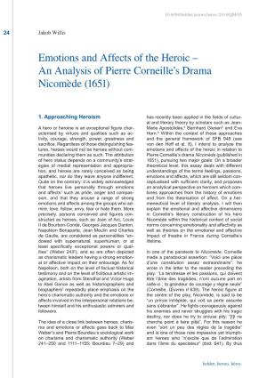 An Analysis of Pierre Corneille's Drama Nicomède