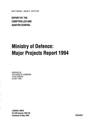 Major Projects Report 1994