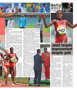 Jebet Targets Improvement Despite Gold