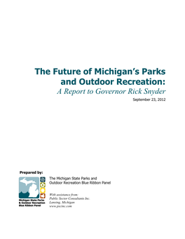 The Future of Michigan's Parks and Outdoor