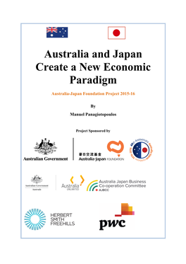 Australia and Japan Create a New Economic Paradigm
