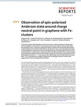 Observation of Spin-Polarized Anderson State Around Charge