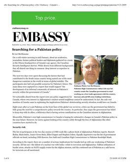 Embassy - Canada's