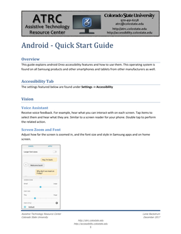 Android - Quick Start Guide