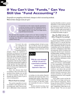 Can You Still Use “Fund Accounting”?