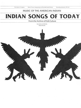 American Indian Songs of Today AFS