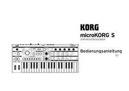 Microkorg S Bedienungsanleitung