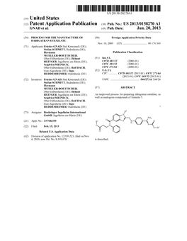 (12) Patent Application Publication (10) Pub. No.: US 2013/0158270 A1 GNAD Et Al