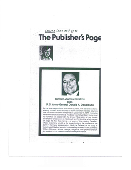 The Publisher's Page