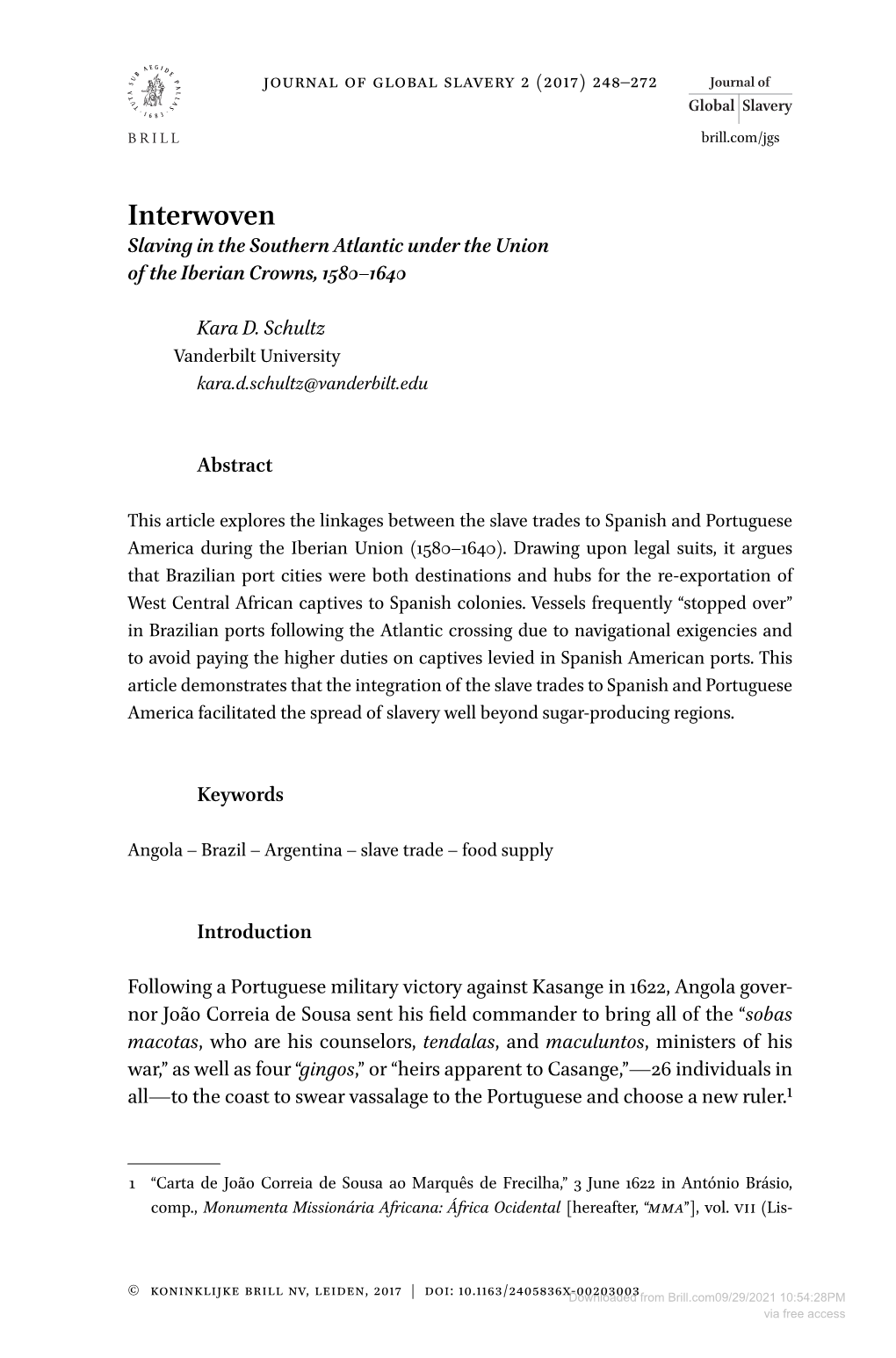 Interwoven Slaving in the Southern Atlantic Under the Union of the Iberian Crowns, 1580–1640