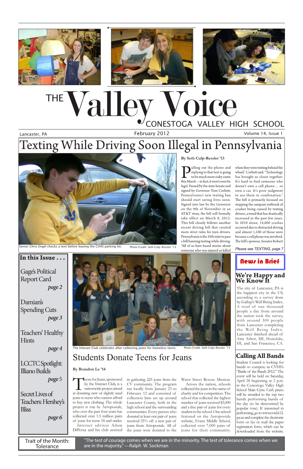 Texting While Driving Soon Illegal in Pennsylvania by Seth Culp-Ressler ’13