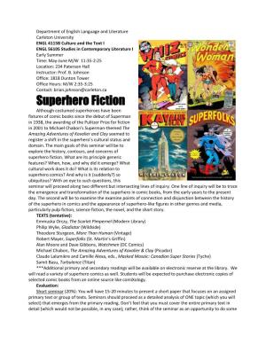 Superhero Fiction