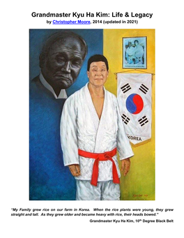 Grandmaster Kyu Ha Kim Stands Where He Has Stood for Over Fifty Years, in Front of a Group of Students Patiently Explaining the Subtleties of a Judo Technique