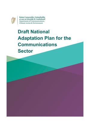 Draft National Adaptation Plan for the Communications Sector