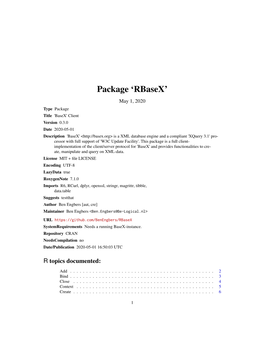 Package 'Rbasex'