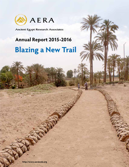 Annual Report 2015-2016 Blazing a New Trail