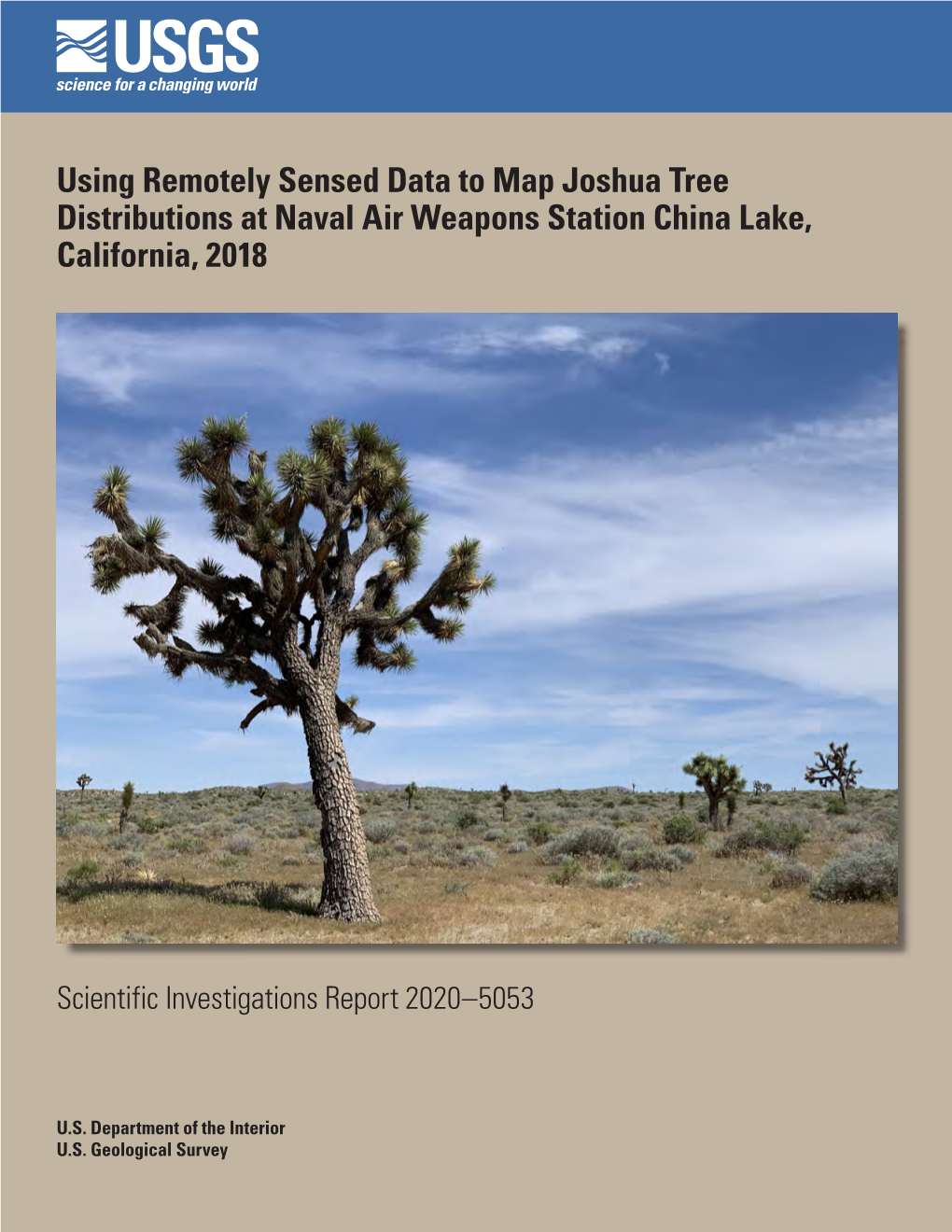 SIR 2020–5053: Using Remotely Sensed Data to Map Joshua Tree