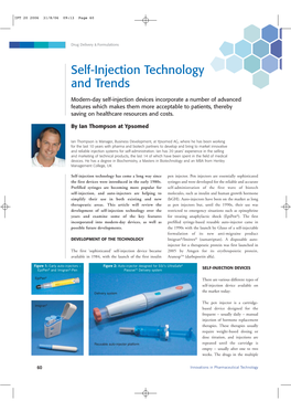 Self-Injection Technology and Trends