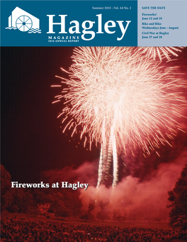 Fireworks at Hagley from the Executive Director