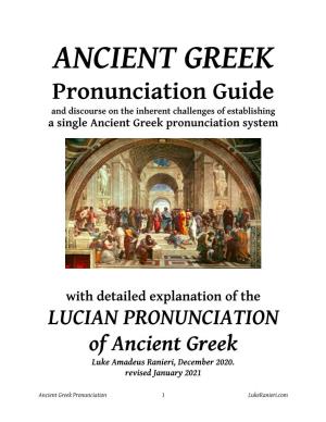 Ancient Greek Pronunciation Guide.Pages