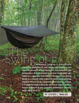 Hammock Camping Is Dramatically Expanding Along the A.T. and Raising