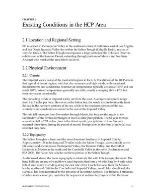 CHAPTER 2 Existing Conditions in the HCP Area