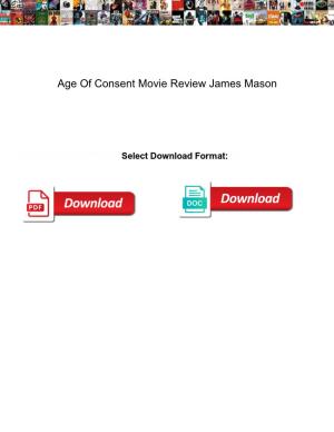 Age of Consent Movie Review James Mason