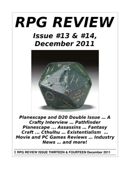 RPG Review, Issue 13 and 14, December 2011