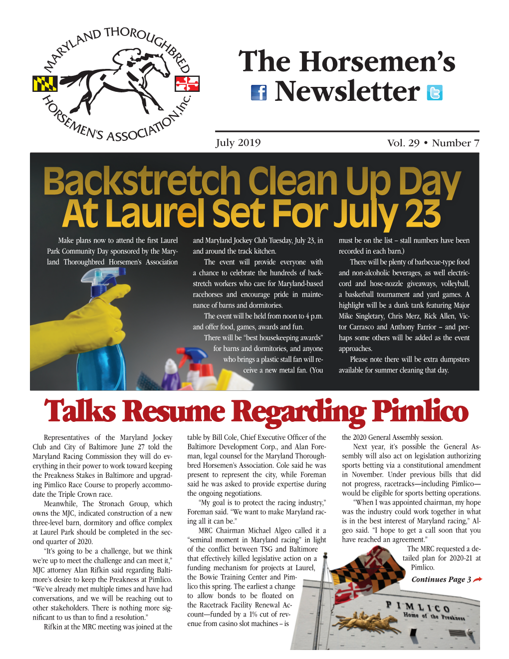 Backstretch Clean up Day at Laurel Set for July 23
